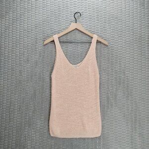 Madewell Pink Monterey Knit Sweater Tank-Sz L
